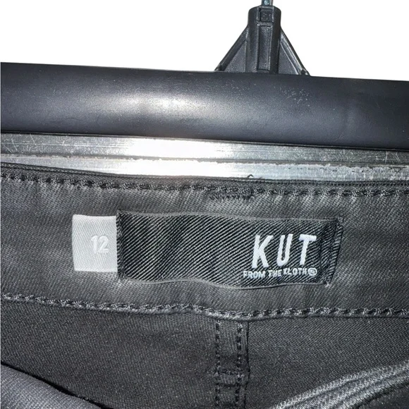 Kut from the Kloth Donna Coated High Waist Ankle Skinny Jeans Size 12 - Picture 8 of 9